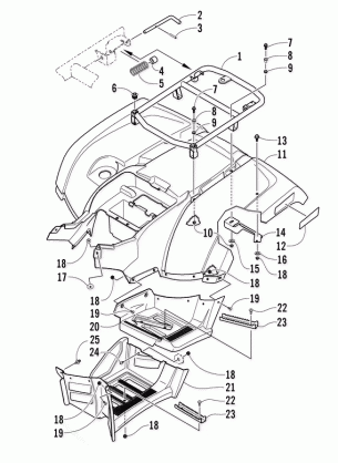 REAR BODY PANEL ASSEMBLY