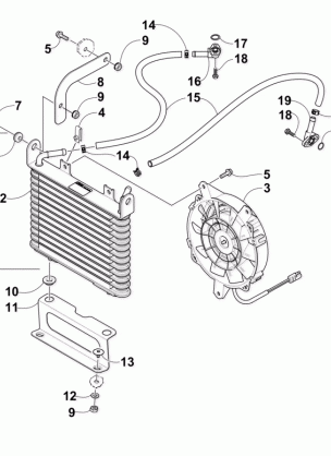 OIL COOLER ASSEMBLY (VIN: V17T230317 and Above)