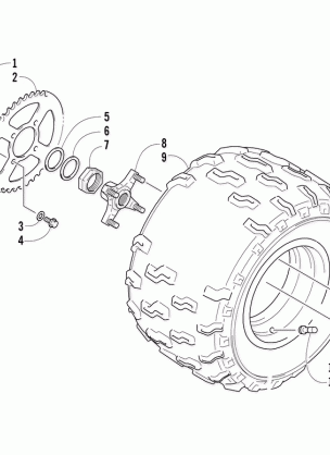 LEFT REAR WHEEL ASSEMBLY