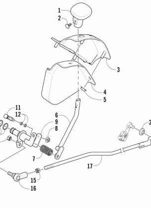 REVERSE SHIFT LEVER ASSEMBLY