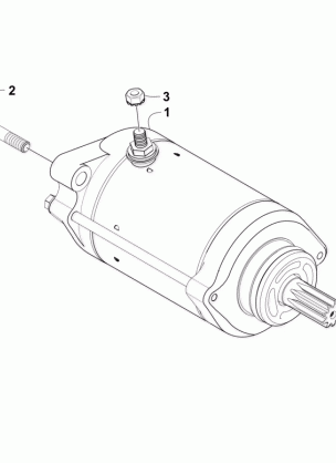 STARTER MOTOR ASSEMBLY (Up to VIN: 4UF07ATV97T270001)