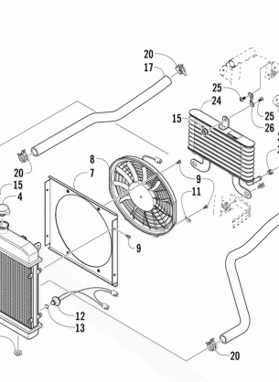 COOLING ASSEMBLY (VIN: 4UF07ATV17T236134 and above)