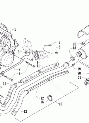 ENGINE AND EXHAUST