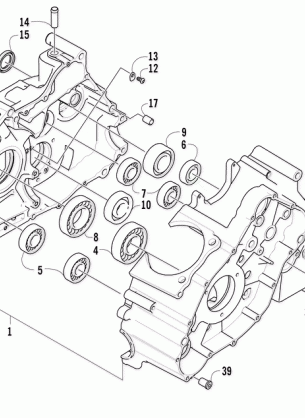 CRANKCASE ASSEMBLY (VIN: 4UF07ATV97T270001 and above)