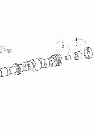 CAMSHAFT AND FUEL PUMP DRIVE ECCENTRIC