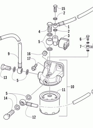 FUEL FILTER ELECTRO-VALVE AND HOSES ASSEMBLY