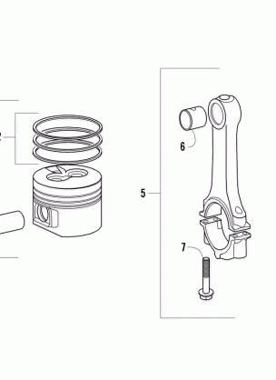 PISTON SET AND CONNECTING ROD ASSEMBLY