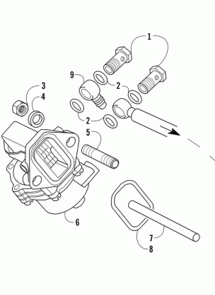 FUEL FEED PUMP AND PUSH ROD ASSEMBLIES
