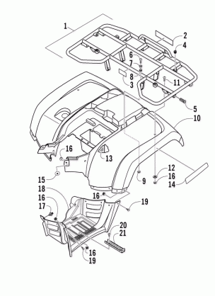 REAR BODY PANEL ASSEMBLY