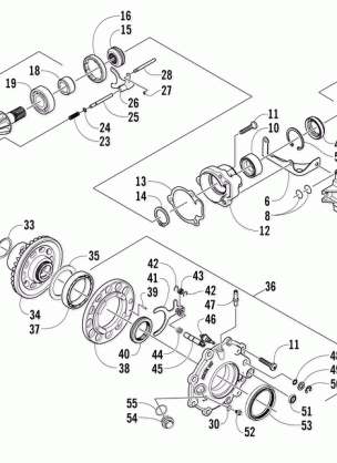 FRONT DRIVE GEARCASE ASSEMBLY