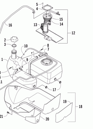 GAS TANK ASSEMBLY