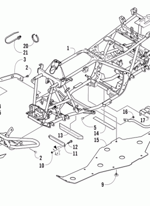 FRAME AND RELATED PARTS