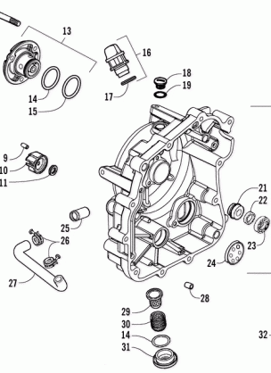 CRANKCASE COVER ASSEMBLY