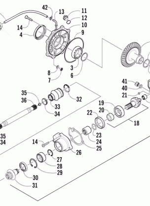 REAR DRIVE GEARCASE ASSEMBLY