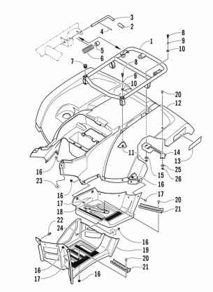 REAR BODY PANEL ASSEMBLY