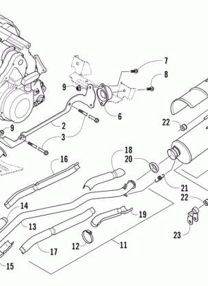 ENGINE AND EXHAUST