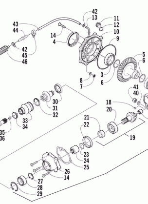 REAR DRIVE GEARCASE ASSEMBLY