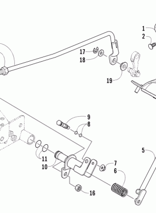 REVERSE SHIFT LEVER ASSEMBLY