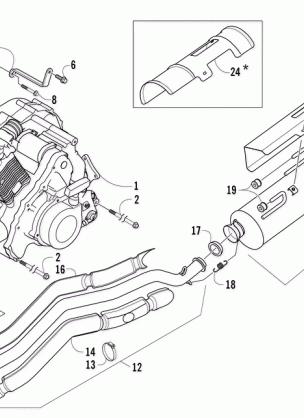 ENGINE AND EXHAUST