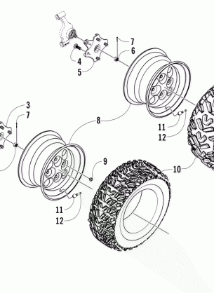 WHEEL AND TIRE ASSEMBLY