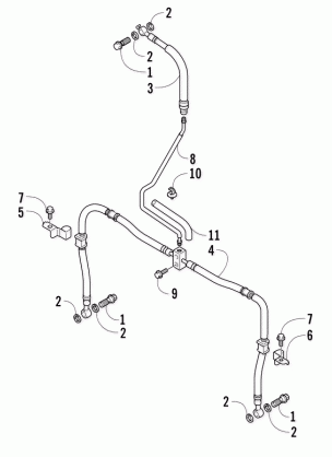 FRONT BRAKE HOSE ASSEMBLY