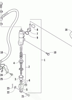 REAR MASTER CYLINDER ASSEMBLY