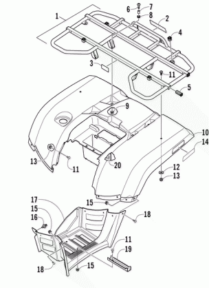 REAR BODY PANEL ASSEMBLY