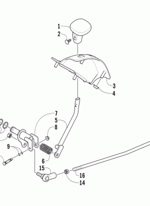 REVERSE SHIFT LEVER ASSEMBLY