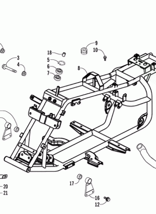 FRAME AND RELATED PARTS ASSEMBLY