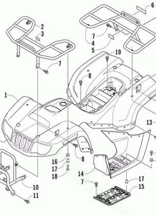 BODY PANEL AND RACK ASSEMBLY
