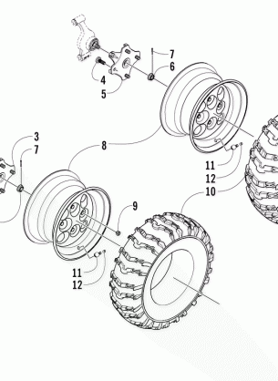 WHEEL AND TIRE ASSEMBLY