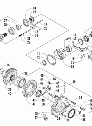 FRONT DRIVE GEARCASE ASSEMBLY