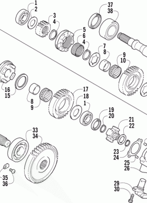 SECONDARY TRANSMISSION ASSEMBLY