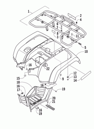 REAR BODY PANEL ASSEMBLY