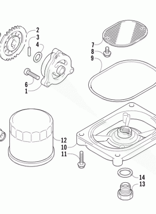 OIL FILTER / PUMP ASSEMBLY