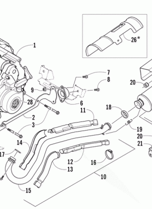 ENGINE AND EXHAUST