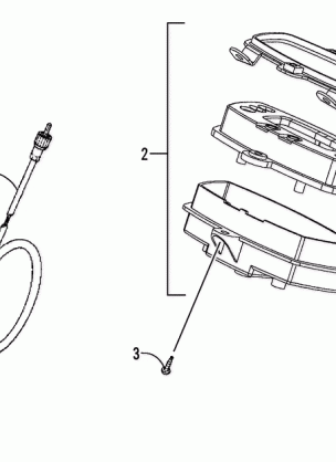 SPEEDOMETER AND CABLE ASSEMBLY