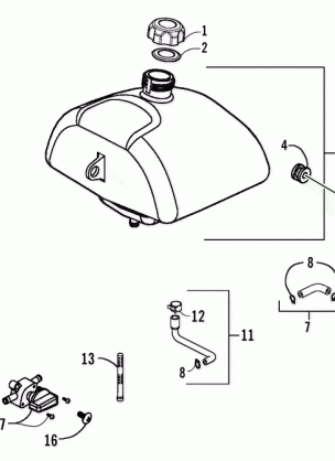 GAS TANK ASSEMBLY