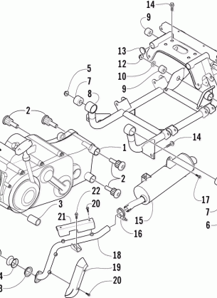 ENGINE AND RELATED PARTS