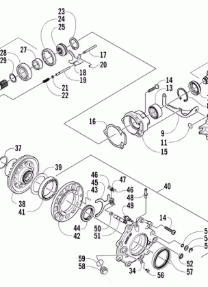 FRONT DRIVE GEARCASE ASSEMBLY