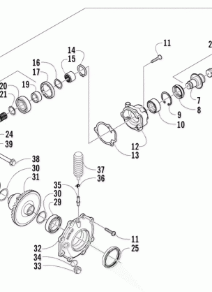 FRONT DRIVE GEARCASE ASSEMBLY