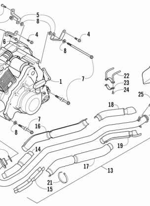 ENGINE AND EXHAUST