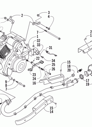 ENGINE AND EXHAUST