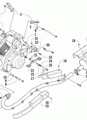 ENGINE AND EXHAUST