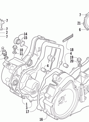 CRANKCASE COVER ASSEMBLY