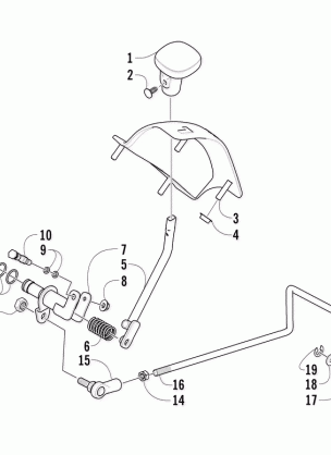 REVERSE SHIFT LEVER ASSEMBLY