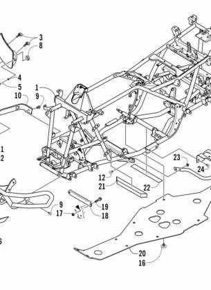 FRAME AND RELATED PARTS