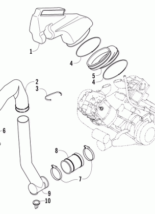 CASE / BELT COOLING ASSEMBLY