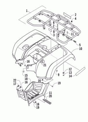 REAR BODY PANEL ASSEMBLY