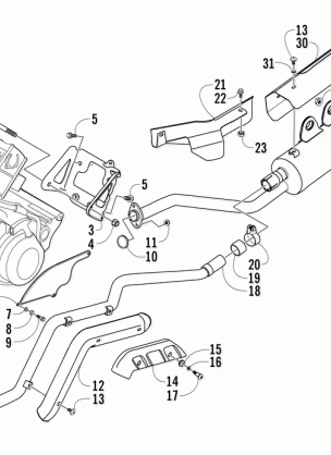 ENGINE AND EXHAUST